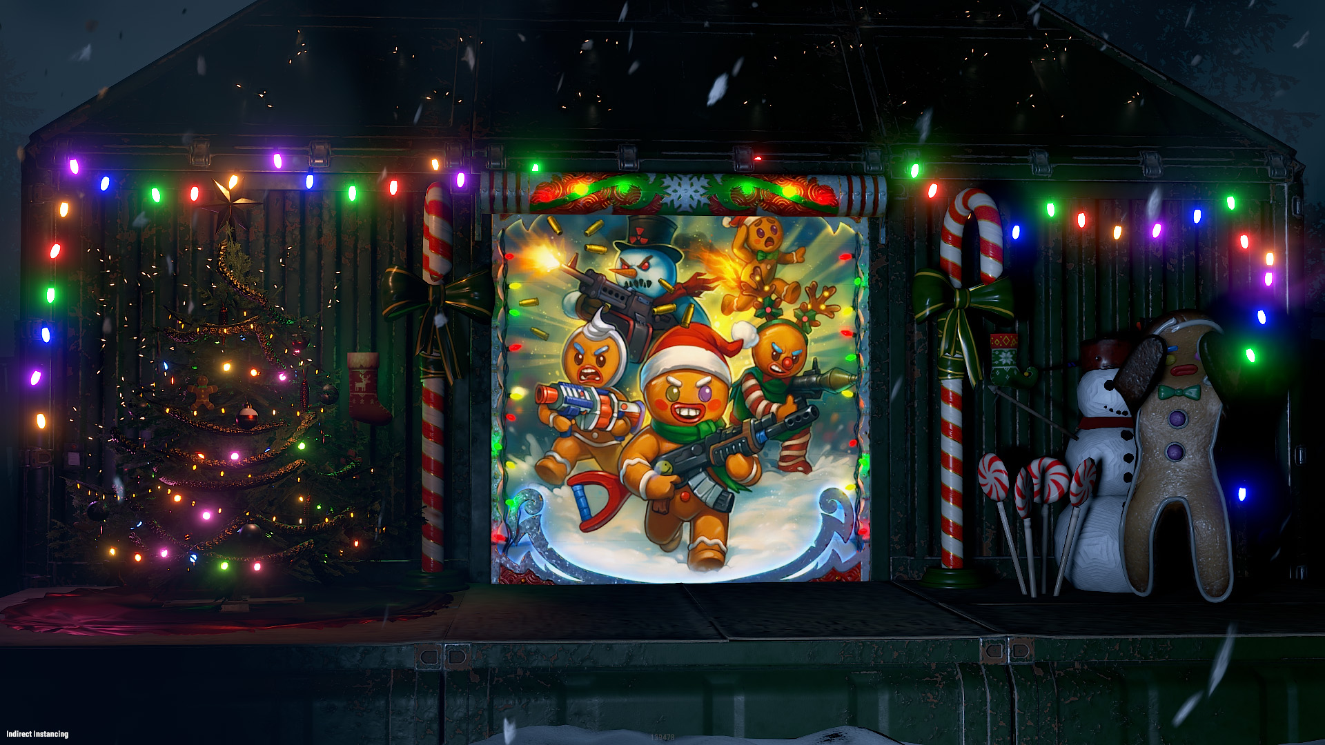 Gingerbread Raid Garage Door screenshot 1