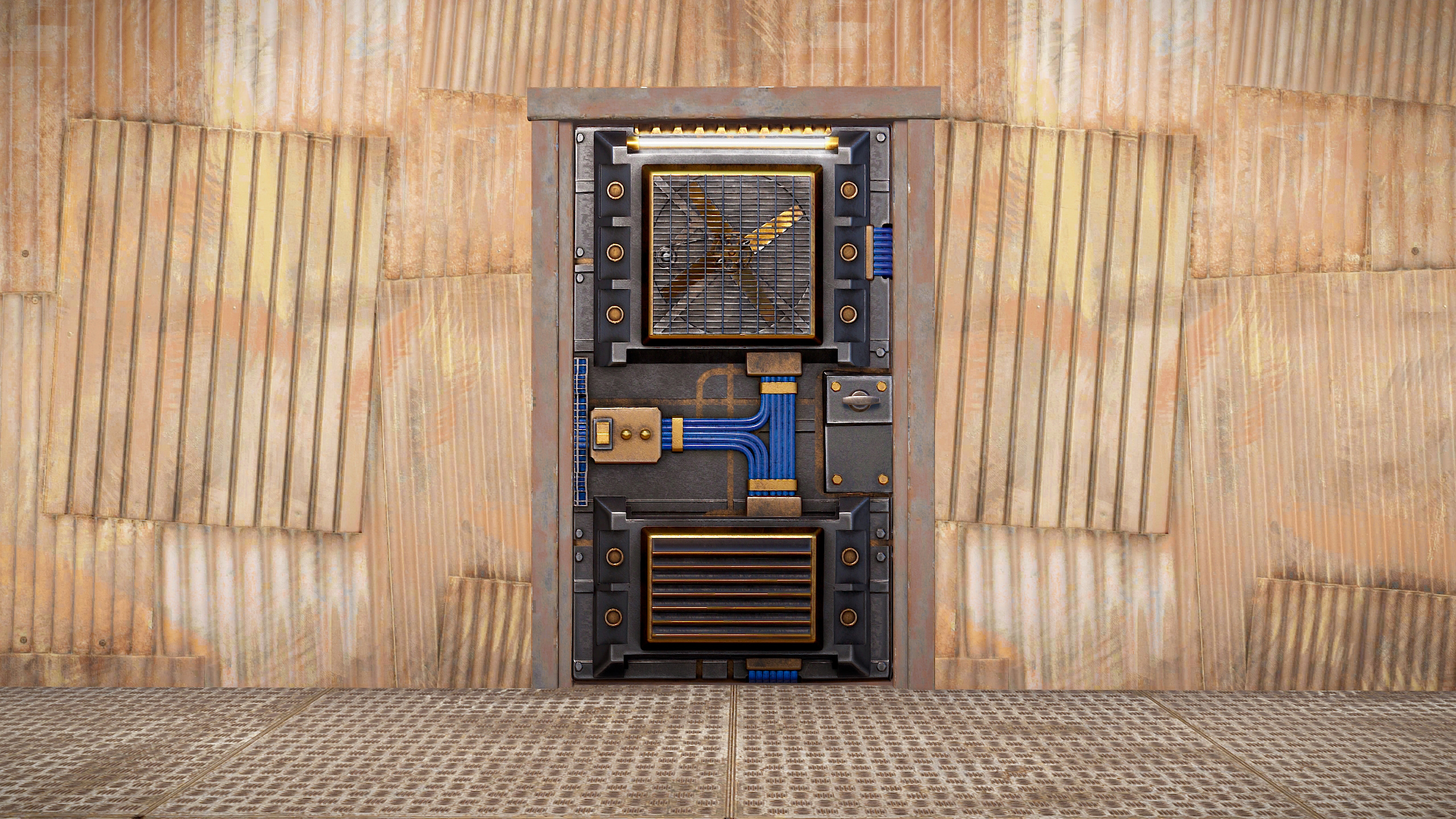 Cooling Station Metal Door