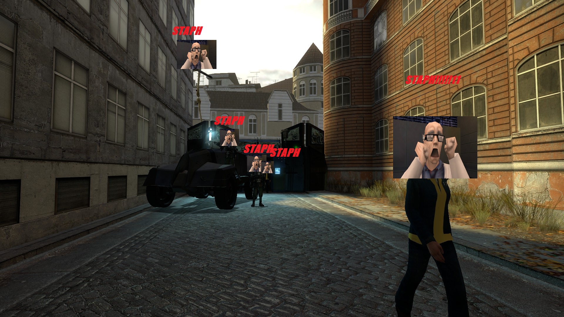 Half-Life 2 but every footstep is STAPH