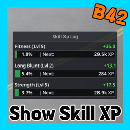 [B42]Show Skill Xp – Project Zomboid Mod