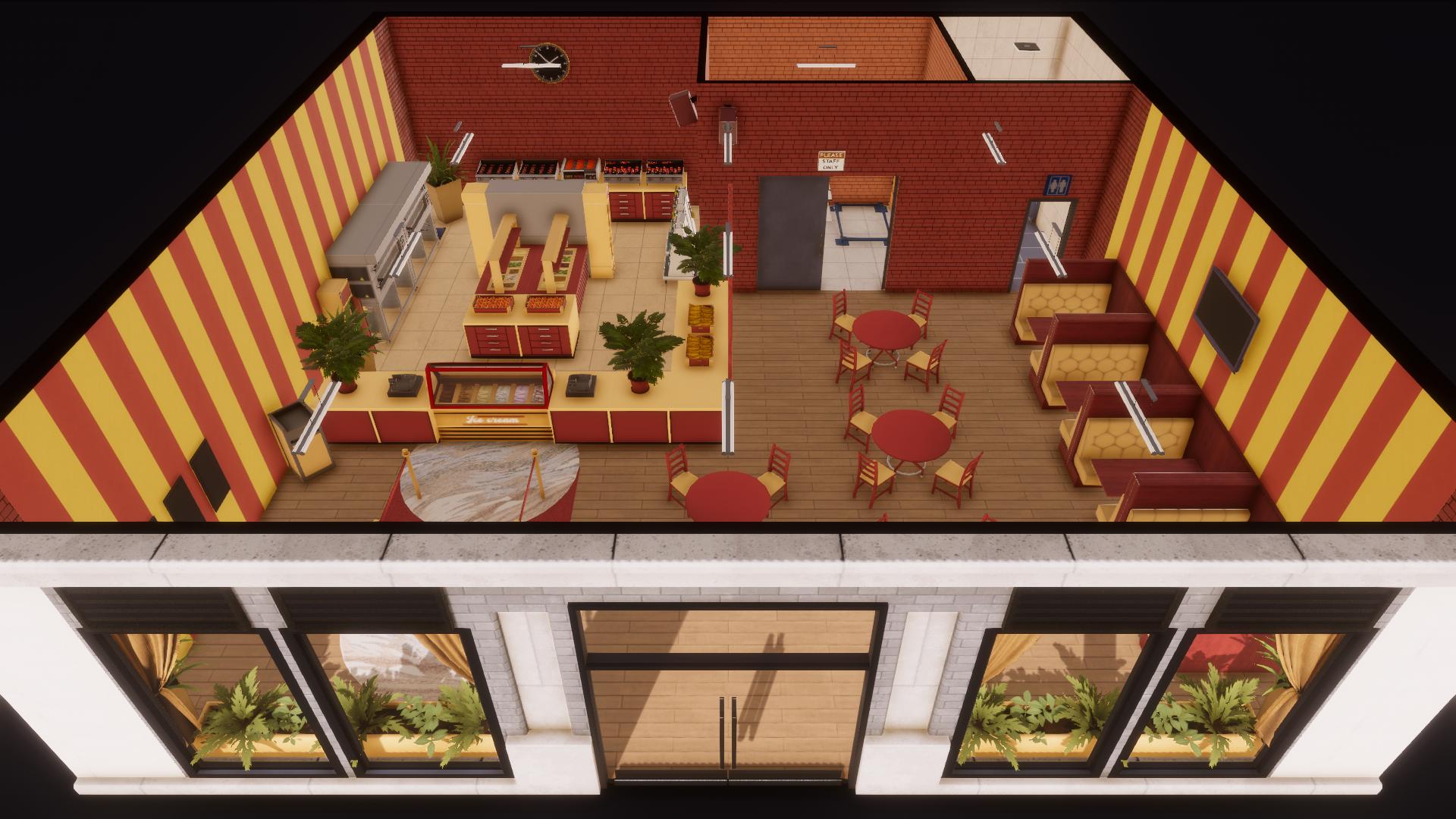(C1) Red-yellow Fast Food Restaurant preview