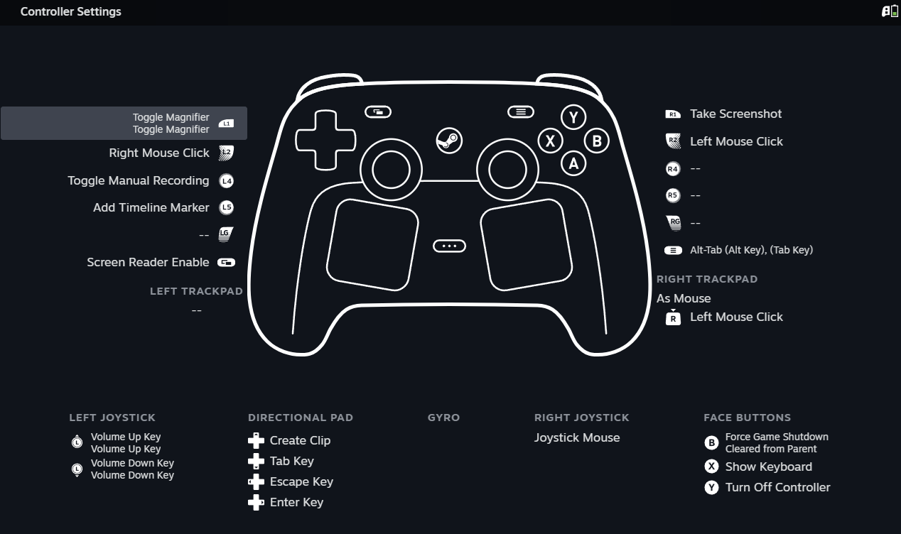 Steam Community :: Guide :: Steam Controller - Mouse And Keyboard bindings