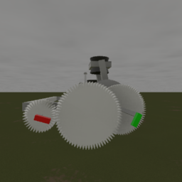 Working Actual gears and Piston Engine