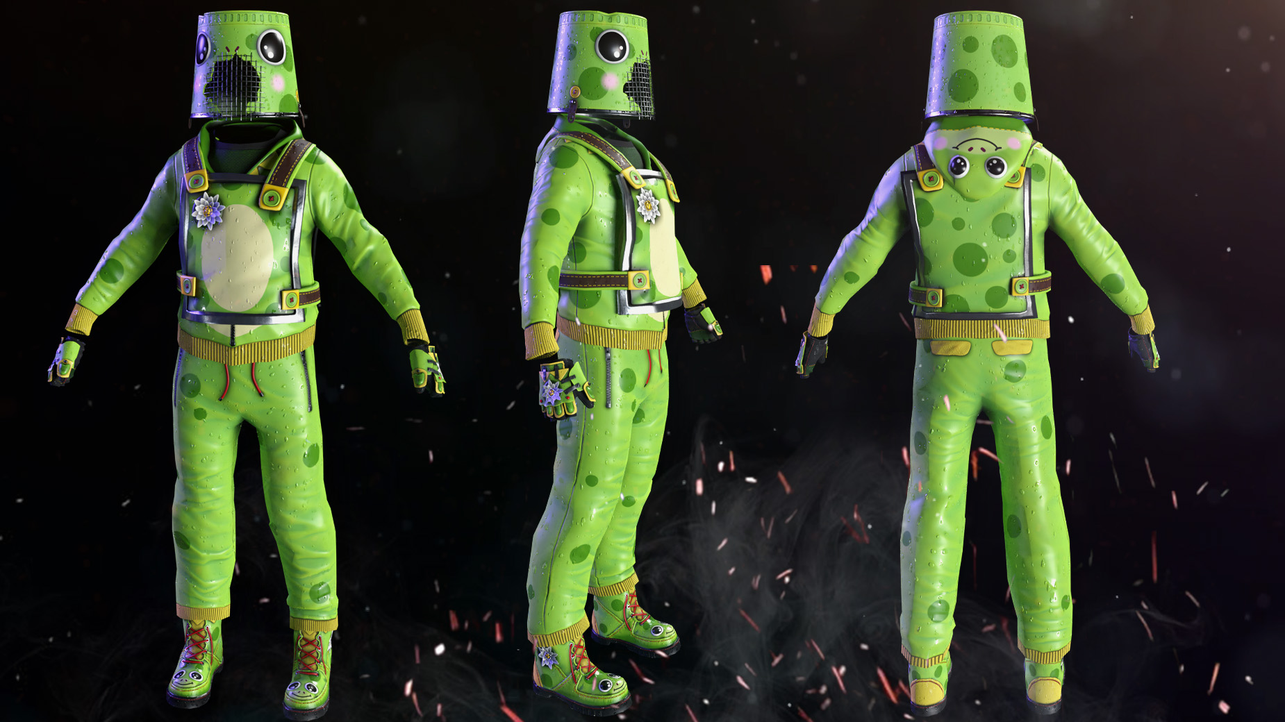 Frog Cosplay Bucket Helmet