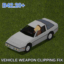 [B42.20+] Vehicle Weapon Clipping Fix – Project Zomboid Mod