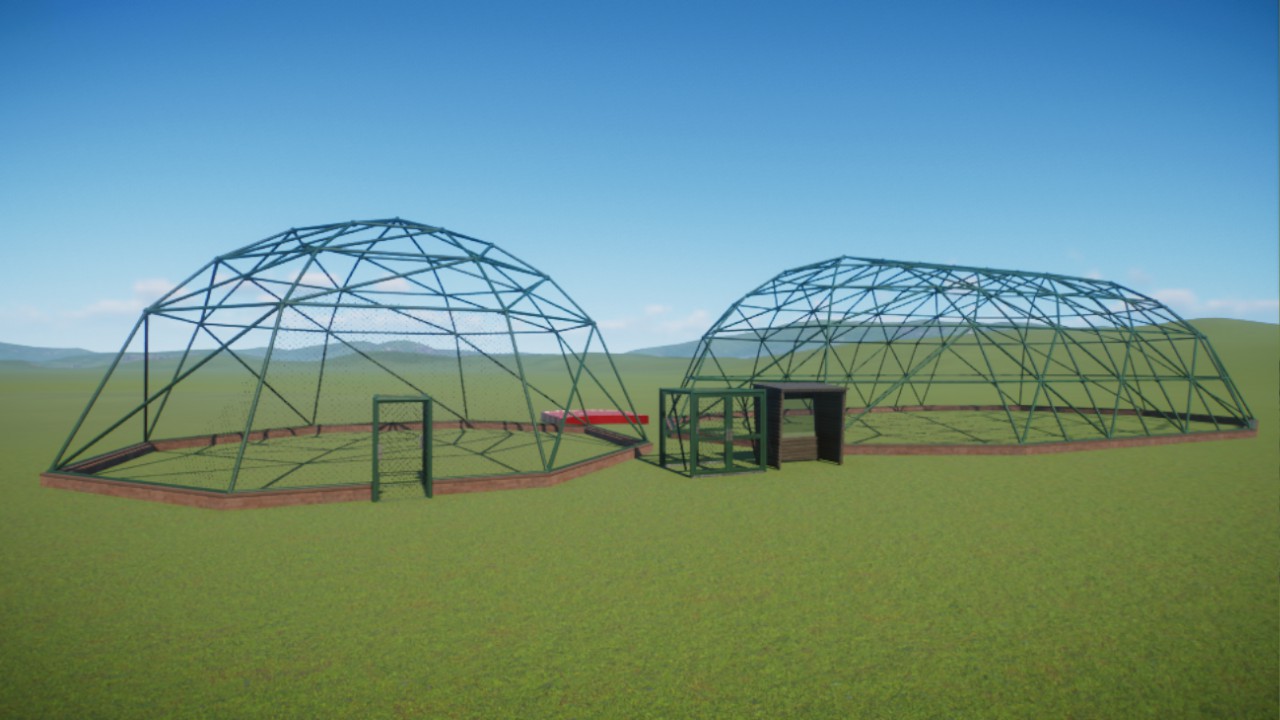 Domed Mesh Aviary Set by NoaBo1