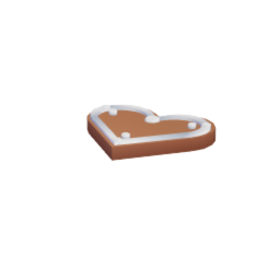 Gingerbread Heart Cookie
