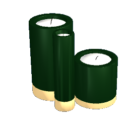 Candle Trio Emerald