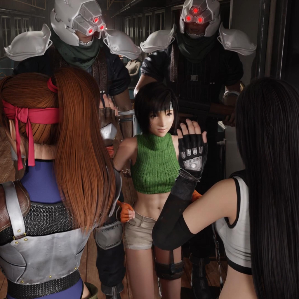 【Vatiwah】ff7-yuffie-tifa-jessie-on-the-train_1080p