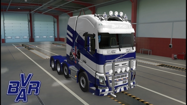BVAR ETS2 Volvo FH16 2012 V2 New Logo Paint Skin
