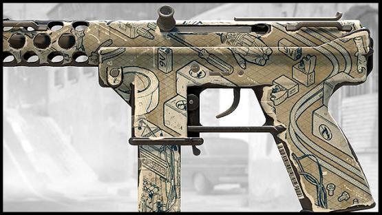 Tec-9 | Paper Collage (Bomb Instructions)