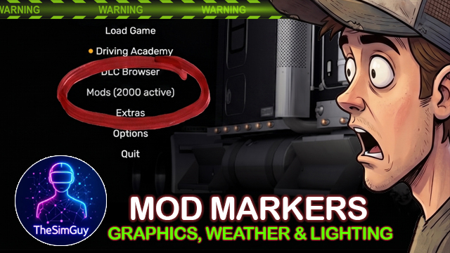 Mod Marker Graphics, Weather & Lighting (ATS 1.59)