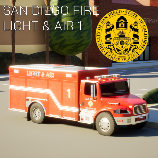Freightliner M2 - SDFD - | Light & Air 1 | San Diego Fire-Rescue Department | #2158