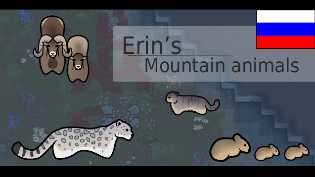 Ru Erin's Mountain Animals mod preview for RimWorld