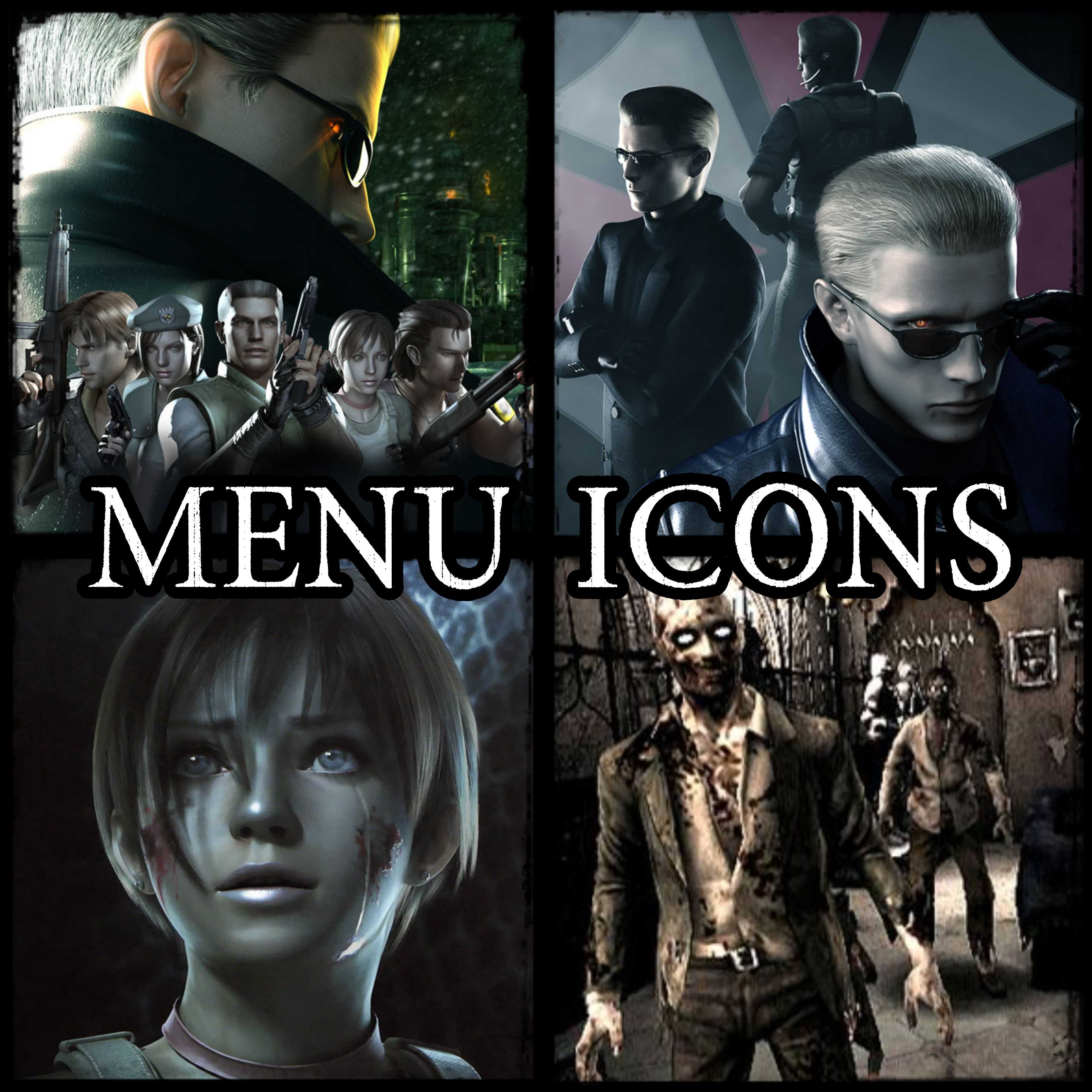 Resident Evil: The Umbrella Chronicles Menu Icons