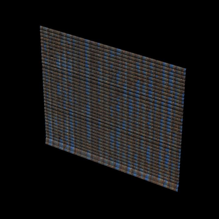Corrugated wall 2x1 rusty #1