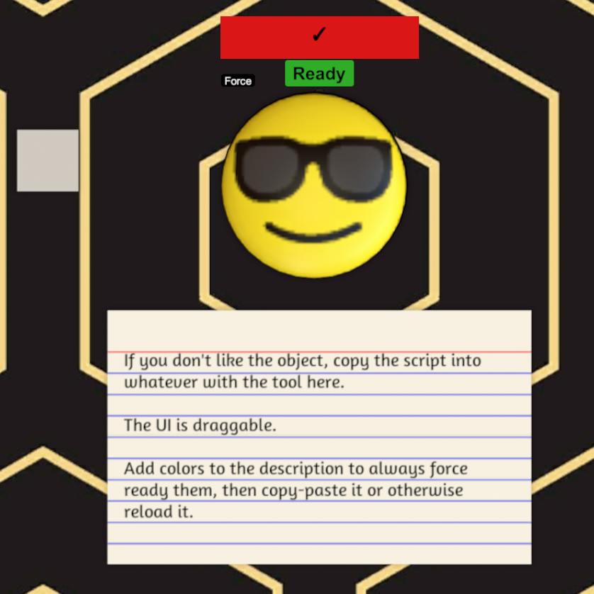 Portable Ready Button UI (perma-ready support)