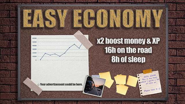 Easy Economy: x2 Money & XP and Less Sleep