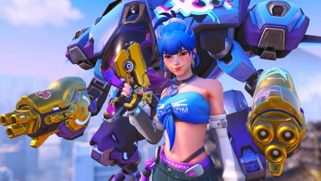 R-18 D.va (Overwatch) animated Glow Adrenaline 8