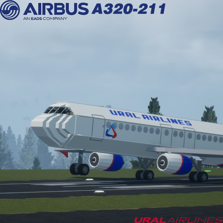 Softbody AIR LINER Airbus A320-211 Ural Airlines