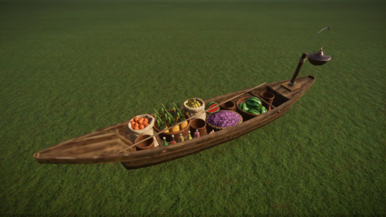 Merchants boat - fruits and flowers