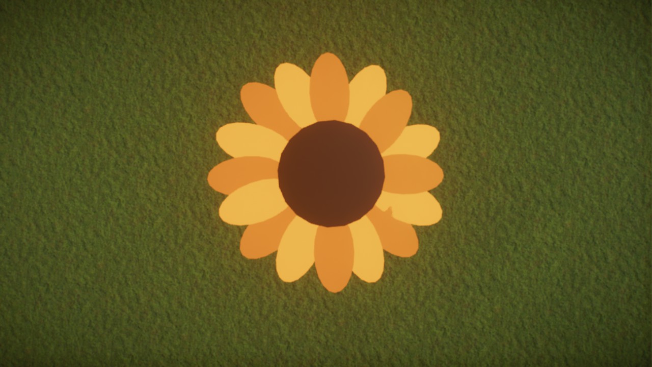 Big Sunflower - FlatArt