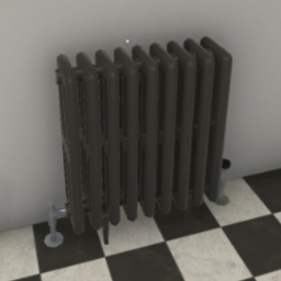 Retro Radiator Anthracite - Half Version