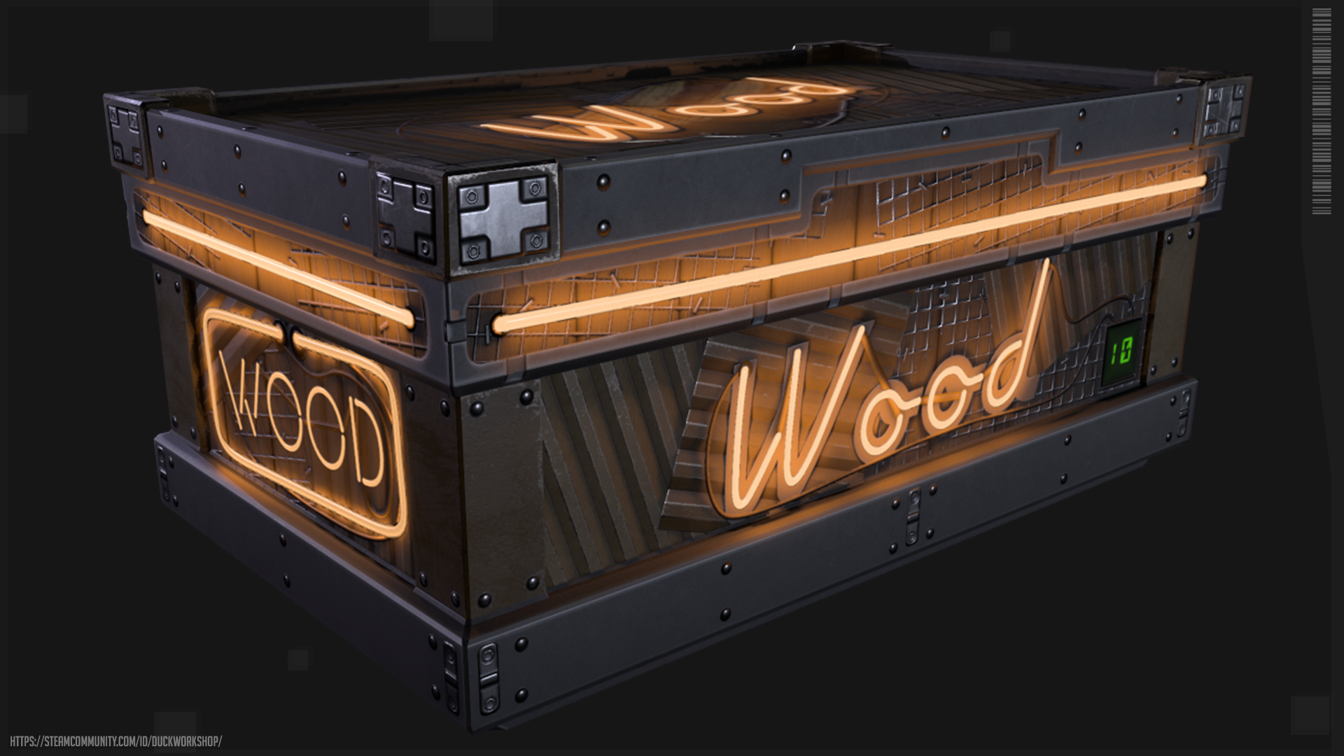 Neon Wood Storage