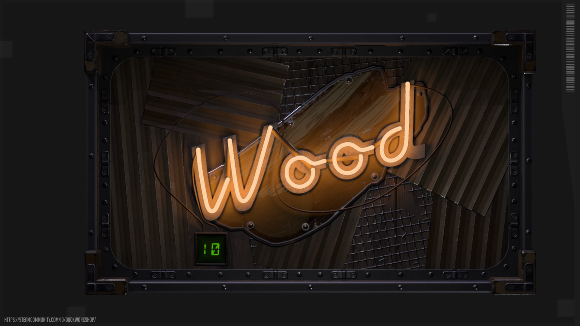 Neon Wood Storage