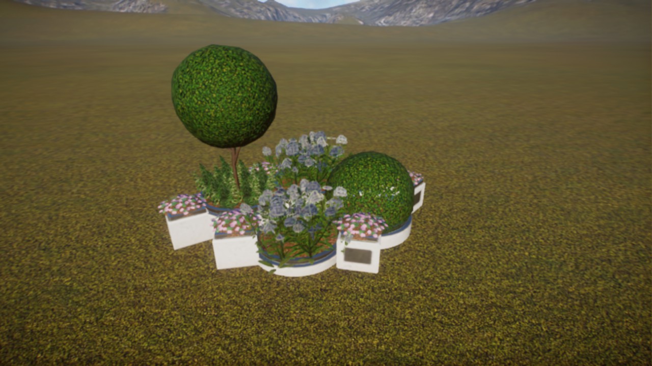 Abstract white planters