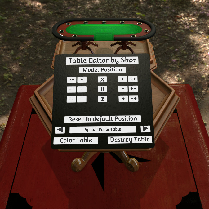 Table Editor and Spawner preview