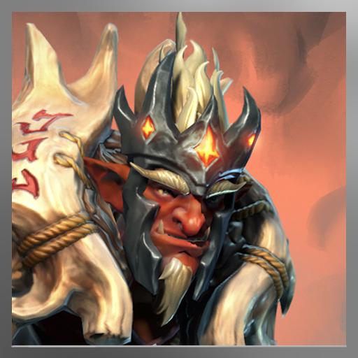 Frantic treasures of the betrayed king - head