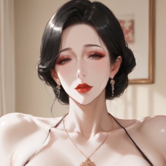妈妈穿上了黑丝