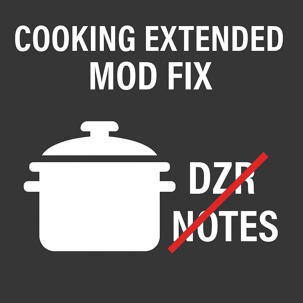 Cooking Extended Mod Fix