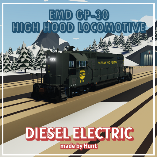 GP30 High Hood Locomotive N&W