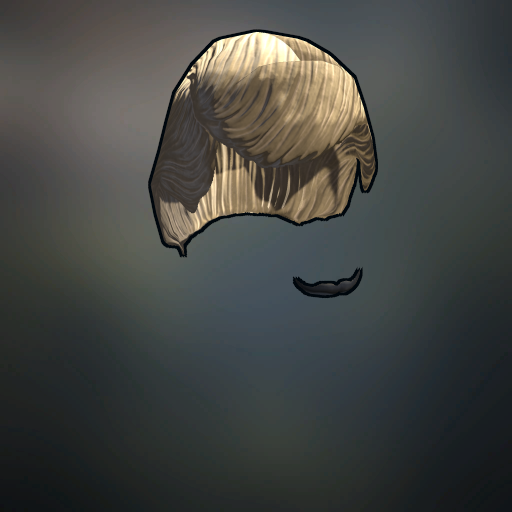 President Hair with mustache