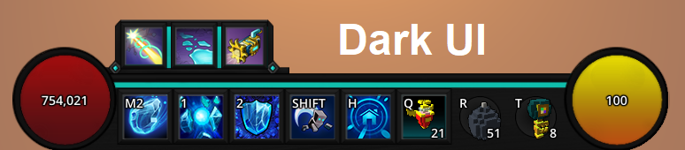 Dark UI (Super Hotbar)