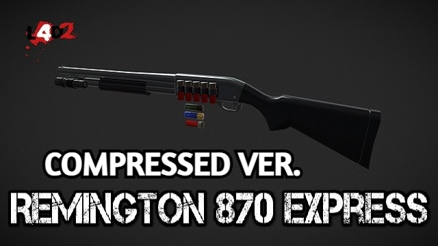 Remington 870 Express [RNG Shells] (Chrome Shotgun) - Compressed Version
