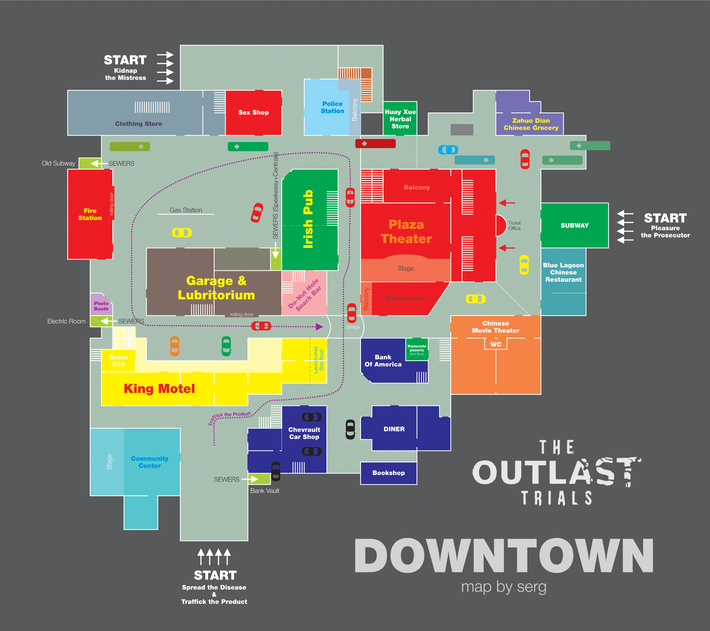 Steam Community :: Guide :: DOWNTOWN map for Outlast Trials