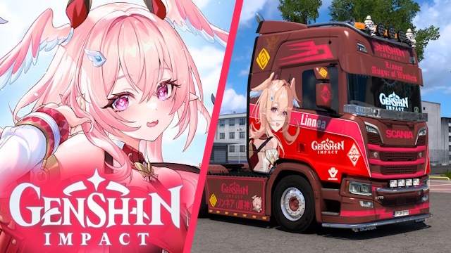 Scania R NG Linnea -  Genshin Impact Skin