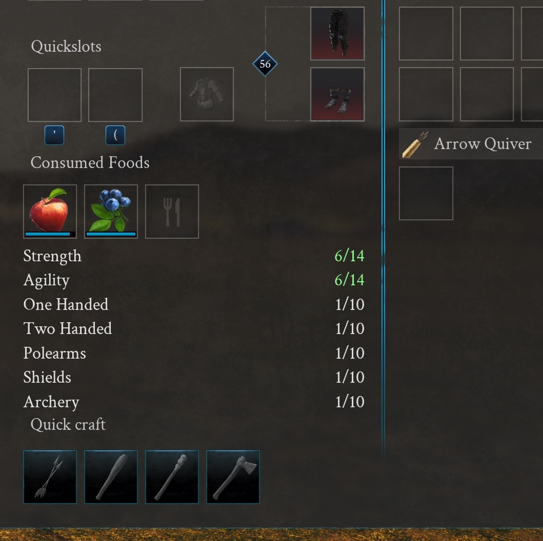 Craft Stone Arrow From Inventory