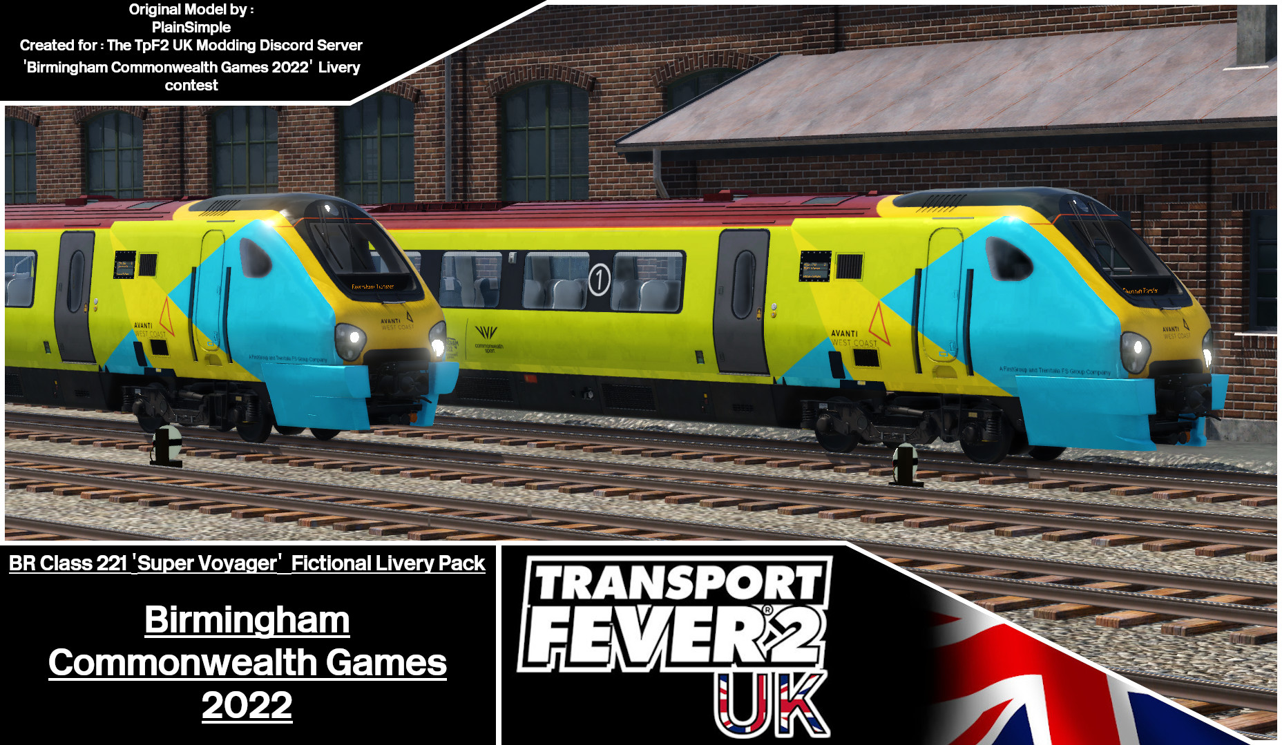 BR Class 221 - Fictional Livery - Birmingham Commonwealth Games 2022