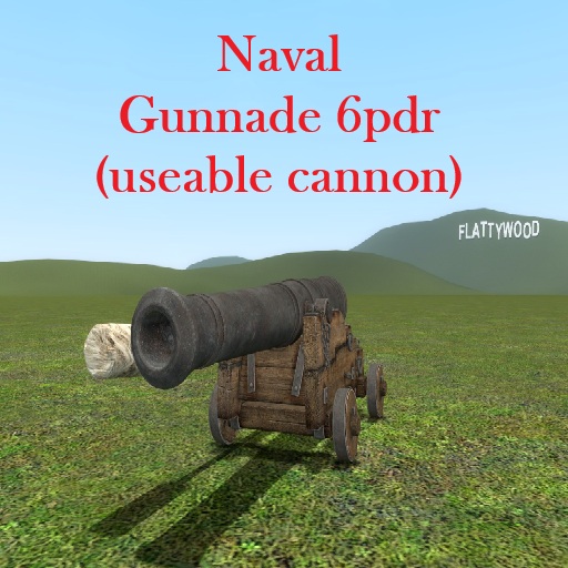 Gunnade 6-pounder Naval Cannon (Functional)