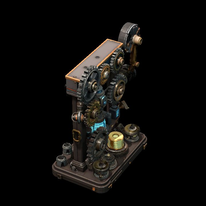 steampunk gear machine