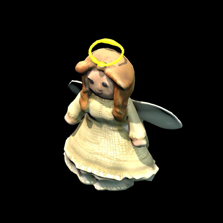 Rag doll angel - wings + halo