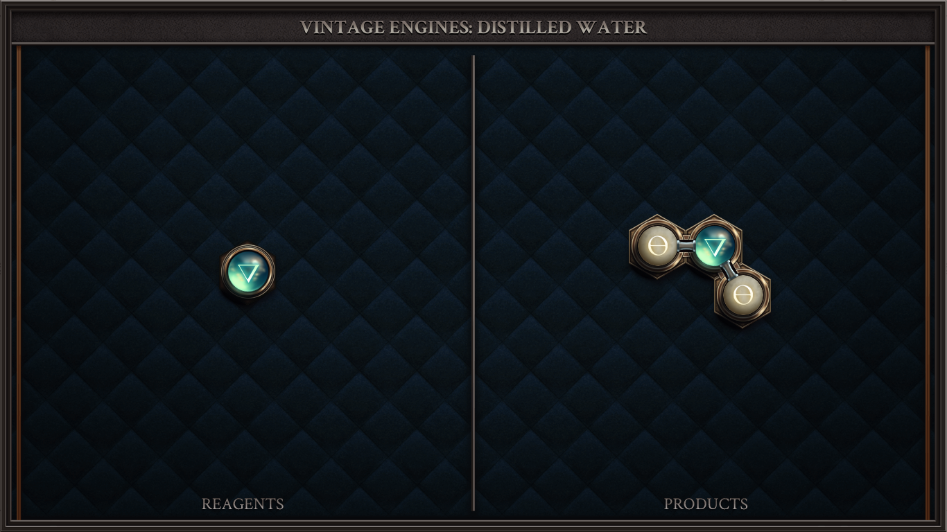 Vintage Engines: Distilled Water