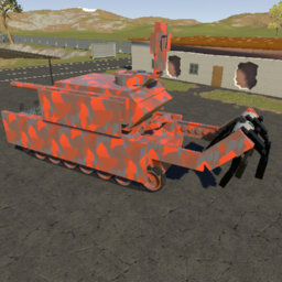 Medium tank MT1 MKIII with mine flail