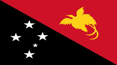 The flag of Papua New Guinea