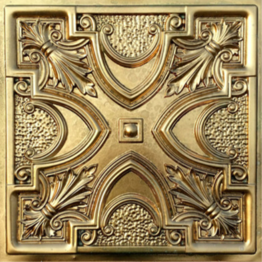 gold floor tile