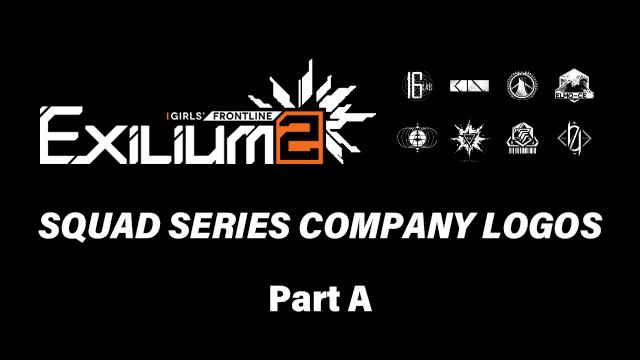 「Girls' Frontline 2: Exilium」Squad Series Company Logos — Part A